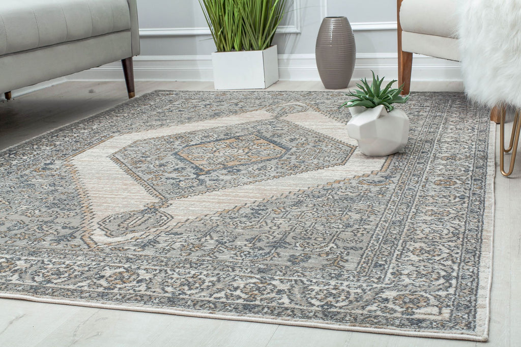 Vendor Rugs Milford Transitional Grey Area Rug 2'6