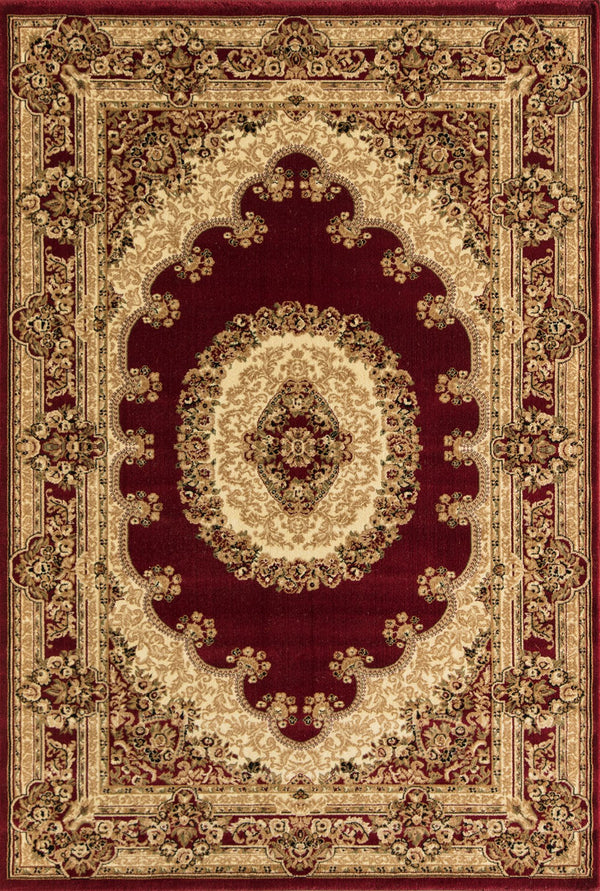 Rugs America New Vision 807-RED Kerman Red Area Rug