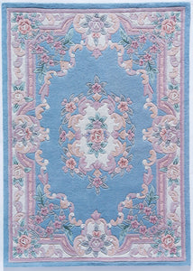 Mason Brooks New Aubusson 510-208 Light Blue Area Rug