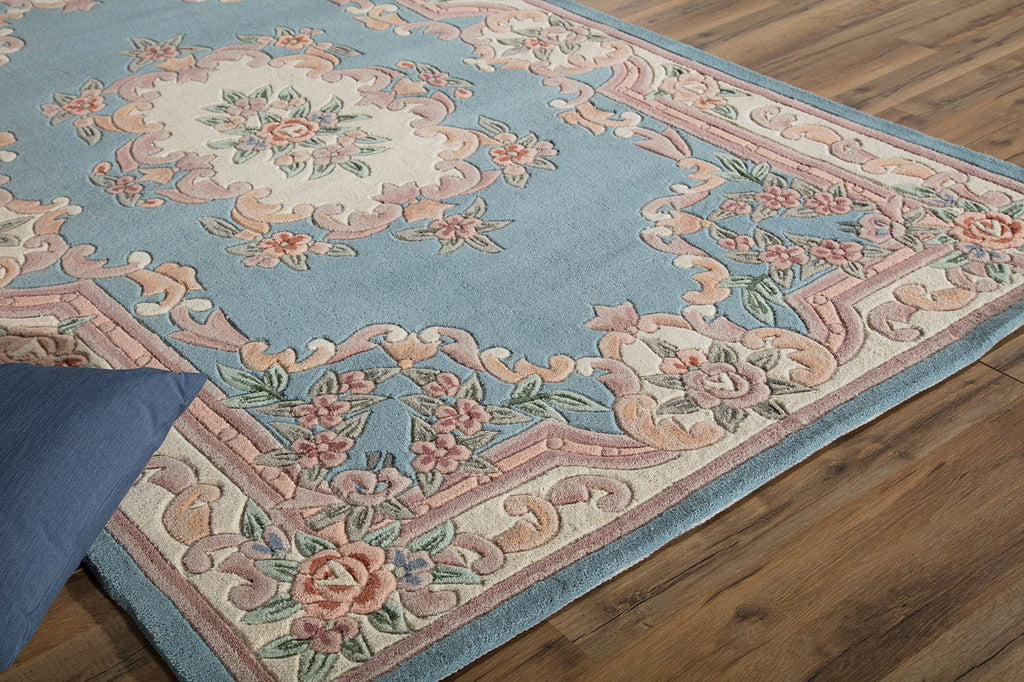New Aubusson Light Blue Area Rug - Mason Brooks | Elegant & Timeless ...