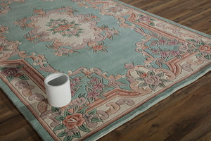 Mason Brooks New Aubusson 510-292 Light Green Area Rug