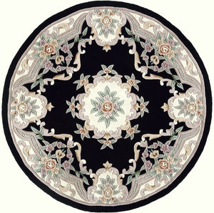 Mason Brooks New Aubusson 510-320 Black Area Rug