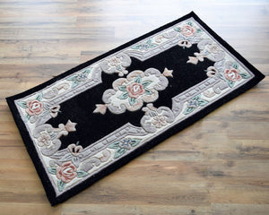 Mason Brooks New Aubusson 510-320 Black Area Rug