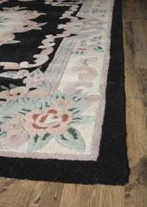 Mason Brooks New Aubusson 510-320 Black Area Rug