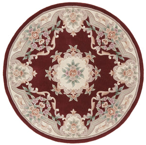 Mason Brooks New Aubusson 510-379 Burgundy Area Rug