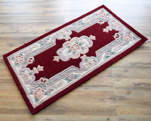 Mason Brooks New Aubusson 510-379 Burgundy Area Rug