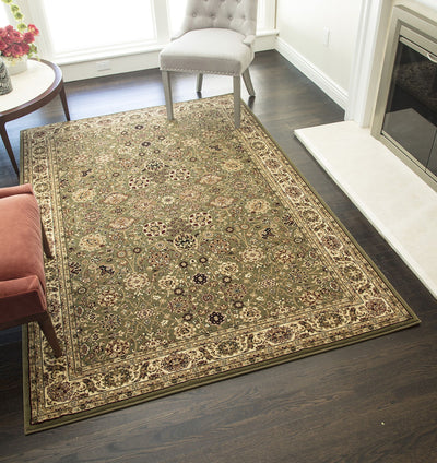 Our beautiful New Vision,Tabriz Olive,New Vision Tabriz Olive,2'3"x7'10",Traditional,Pile Height: 0.563,Heatset,Polypropylene,Cut Pile,Heatset,Traditional,Oriental,Green,Berber,Turkey,Runner,1332-OLI Area Rug
