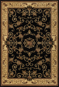 Mason Brooks New Vision 207-BLK Souvanerie Black Area Rug