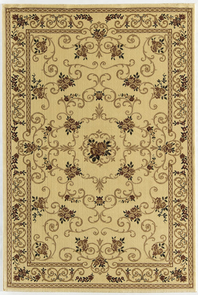 Our beautiful New Vision,Souvanerie Cream,New Vision Souvanerie Cream,2'3"x7'10",Traditional,Pile Height: 0.563,Heatset,Polypropylene,Cut Pile,Heatset,Traditional,Floral,Beige,Red,Turkey,Runner,207-CRM Area Rug