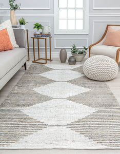 Our beautiful Penelope,Zaltana Gray,Penelope Zaltana Gray,2’0”x3’0”,Modern,Pile Height: 1,Polyester ,Hi Lo ,Modern,Geometric,White ,Gray ,India,Rectangle,PE10A Area Rug