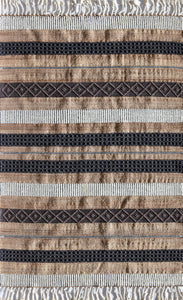 Rugs America Piper PI15A Stripe Medley Area Rug