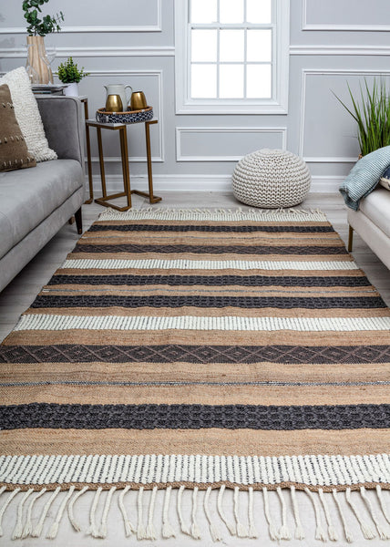 Rugs America Piper PI15A Stripe Medley Area Rug