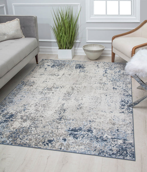 Mason Brooks Prescott PS25B Mottled Cerulean Area Rug