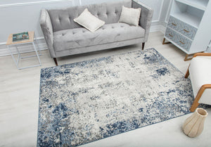 Mason Brooks Prescott PS25B Mottled Cerulean Area Rug