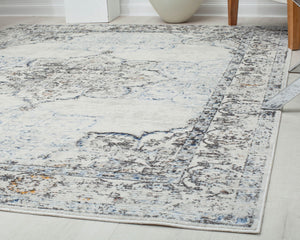 Rugs America Prescott PS35C White Bay Blossom Area Rug