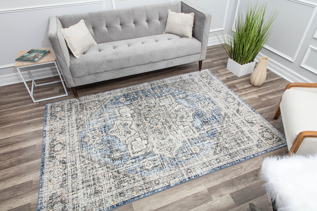 Mason Brooks Prescott PS40A Magnolia Hatchwork Area Rug