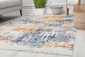 Mason Brooks Prescott PS50A Sapphire Gold Splatter Area Rug