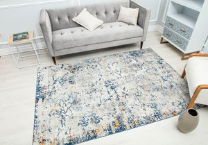 Mason Brooks Prescott PS55B Seafoam White Area Rug