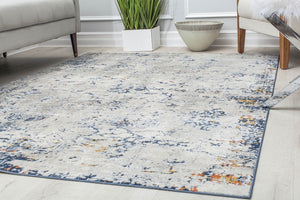 Mason Brooks Prescott PS55B Seafoam White Area Rug