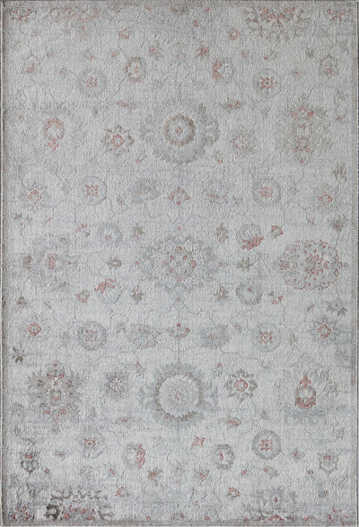 Our beautiful Samina,Bruton White,Samina Bruton White,2'6" x 4',Vintage,Pile Height: 0.5,Durable,Polyester,Soft touch,Durable,Vintage,Abstract,Gray,Red,Turkey,Rectangle,SM20D Area Rug