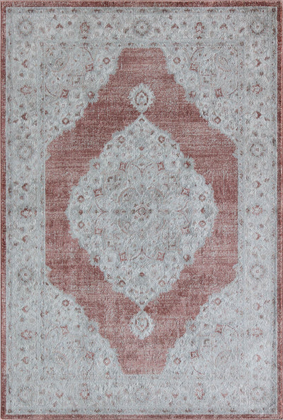 Our beautiful Samina,Coral Bells,Samina Coral Bells,2'6" x 4',Vintage,Pile Height: 0.5,Durable,Polyester,Soft touch,Durable,Vintage,Abstract,White,Red,Turkey,Rectangle,SM30A Area Rug