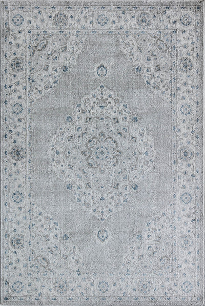 Our beautiful Samina,Silver Mist,Samina Silver Mist,2'6" x 4',Vintage,Pile Height: 0.5,Durable,Polyester,Soft touch,Durable,Vintage,Abstract,Gray,White,Turkey,Rectangle,SM30D Area Rug