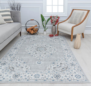 Rugs America Samina SM30D Silver Mist Area Rug