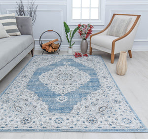 Mason Brooks Samina SM30E Blue Haze Area Rug