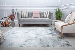 Mason Brooks Samina SM40B Silver Cloud Area Rug