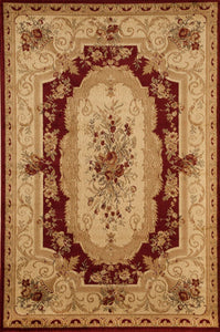 Mason Brooks Sorrento 2513-RED Aubusson Red Area Rug