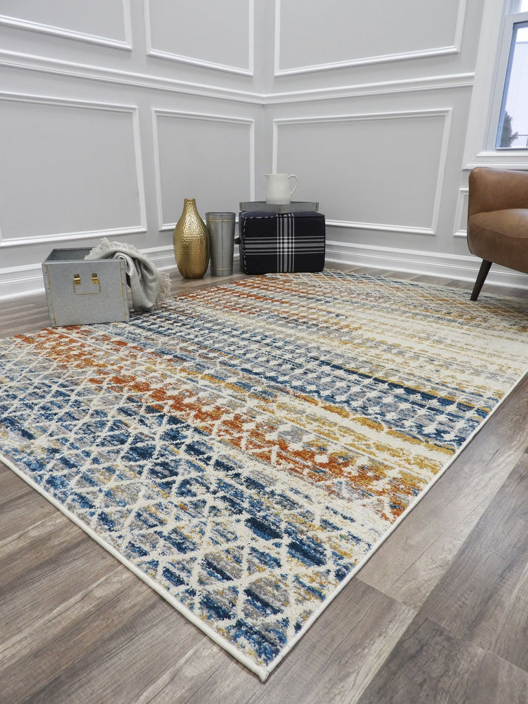 Our beautiful Taylor,Tribal Harvest,Taylor Tribal Harvest,2'x4',vintage,Pile Height: 0.4,Shiny,Polypropylene,Soft touch,Shiny,vintage,abstract,ivory,rust,Turkey,Rectangle,TA20A Area Rug