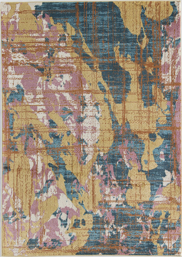 CosmoLiving By Cosmopolitan Taylor TA50A Golden Waves Area Rug