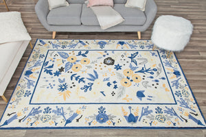 Mason Brooks Valentina VA30D Gardenia Ivory Gold Area Rug