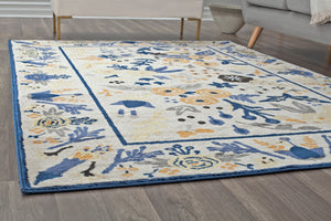 Mason Brooks Valentina VA30D Gardenia Ivory Gold Area Rug