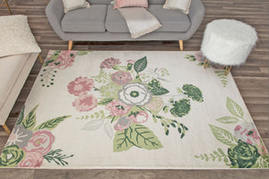 Mason Brooks Valentina VA40A Rose Garden Cream Area Rug