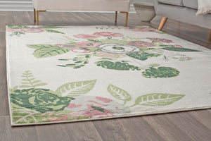 Mason Brooks Valentina VA40A Rose Garden Cream Area Rug