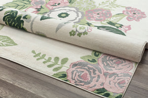 Mason Brooks Valentina VA40A Rose Garden Cream Area Rug