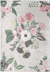 Mason Brooks Valentina VA40C Rose Garden Gray Area Rug