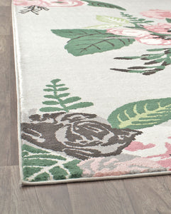 Mason Brooks Valentina VA40C Rose Garden Gray Area Rug