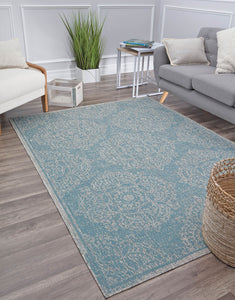 CosmoLiving By Cosmopolitan Villa VL10B Icy Blossom  Area Rug