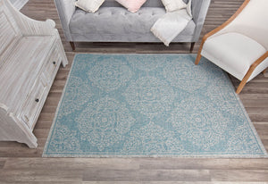 CosmoLiving By Cosmopolitan Villa VL10B Icy Blossom  Area Rug