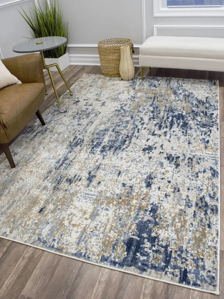 Auden Collection Gold Foil Area Rug