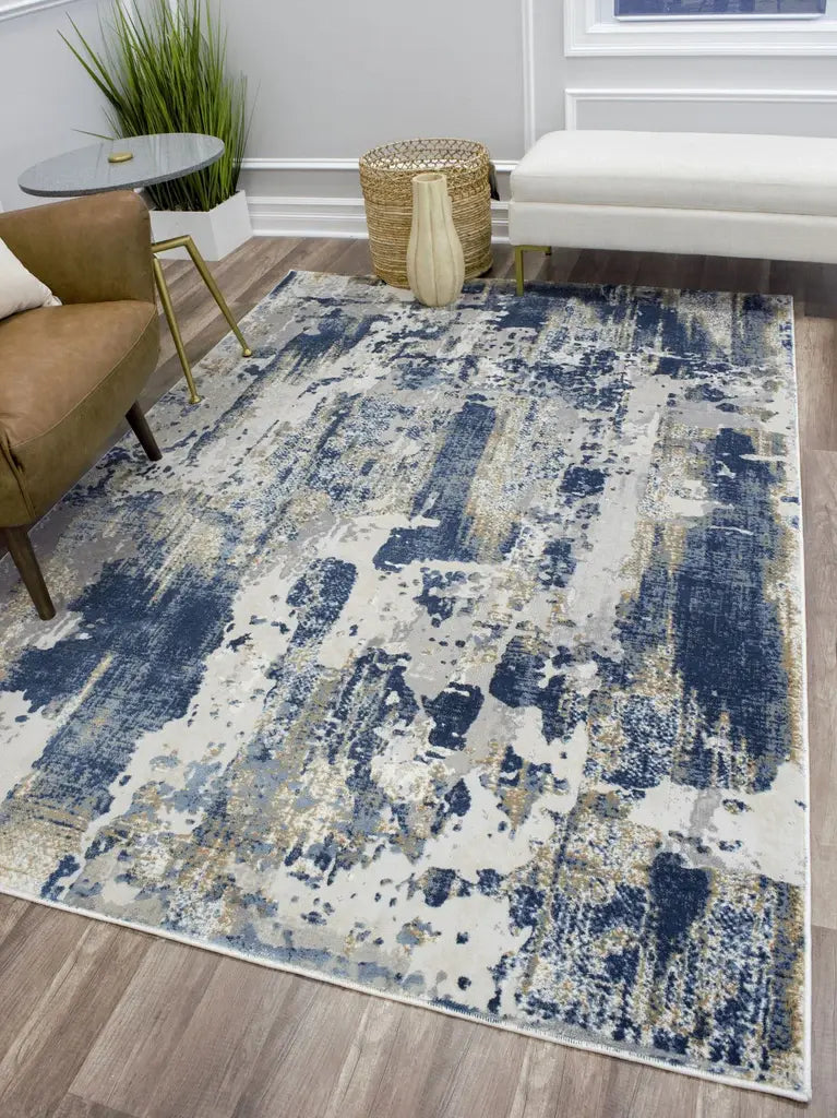 Auden Collection Sapphire Blue Area Rug