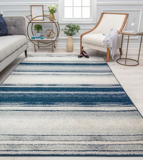 Isaac Mizrahi Callum CM35A Blue Ribbon Area Rug