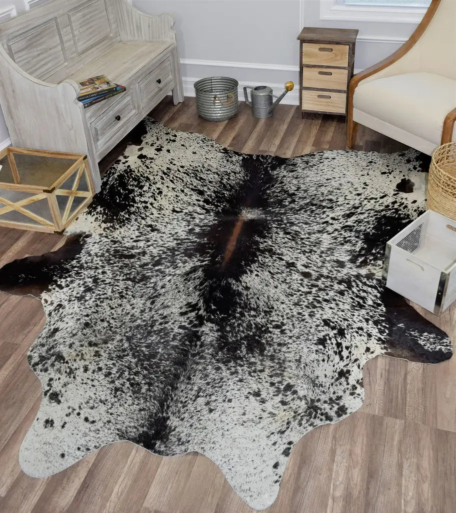 Mason Brooks Hand Curated Cowhide HC33 Salt Pepper (Black/White) 33 Area Rug