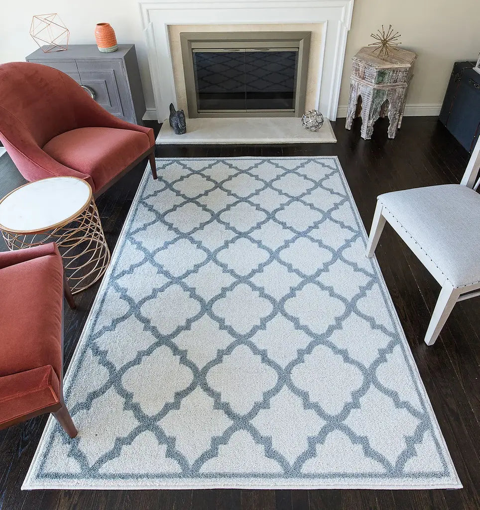 Mason Brooks Devon DV20B Moroccan White Area Rug