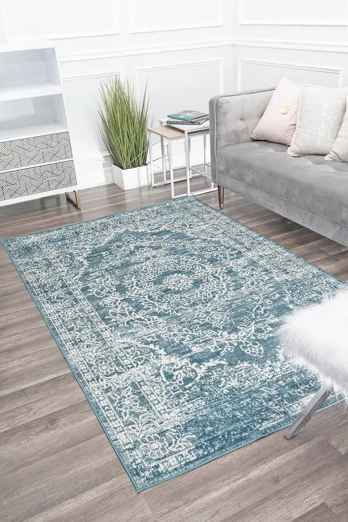 Rugs America Freya FY70A Blue Frost Area Rug