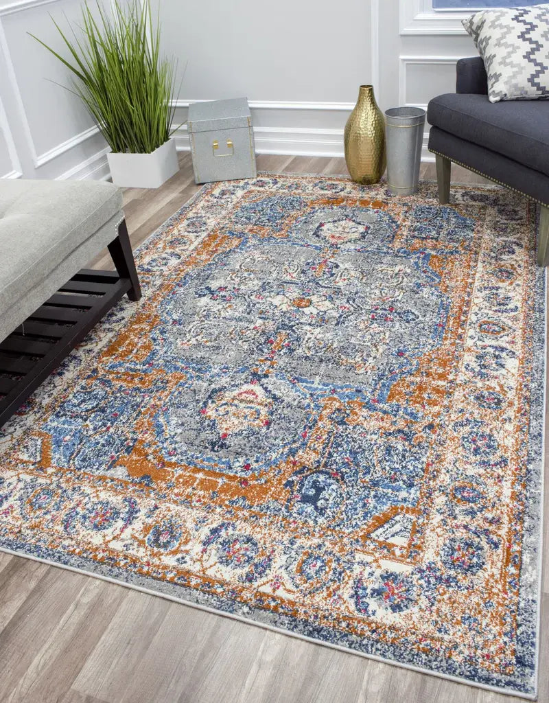 Rugs America Greyson GY10C Cool Grey Vintage Area Rug