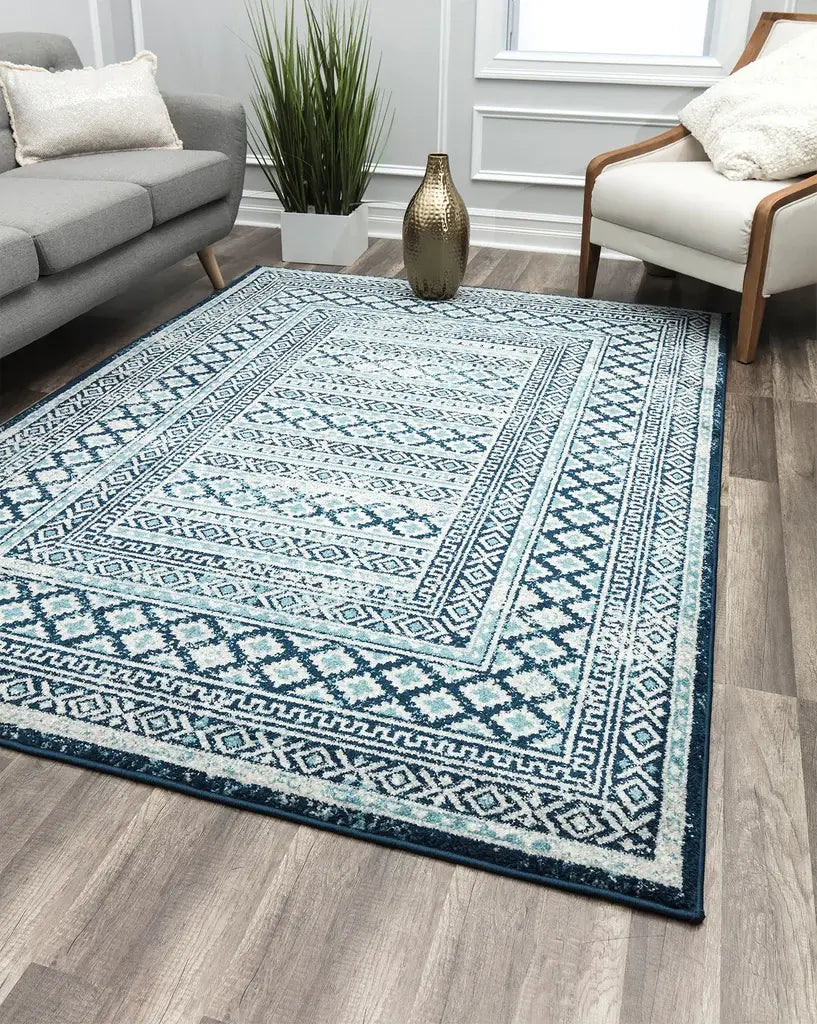 Rugs America Hailey HY20C Maiden Navy Area Rug