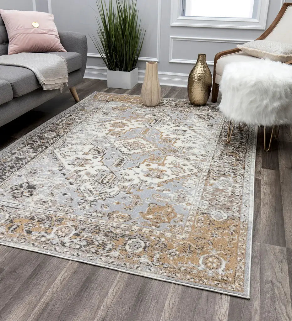 Rugs America Lennox LX60A Grey Charm Area Rug